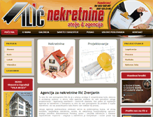Tablet Screenshot of nekretnineilic.com